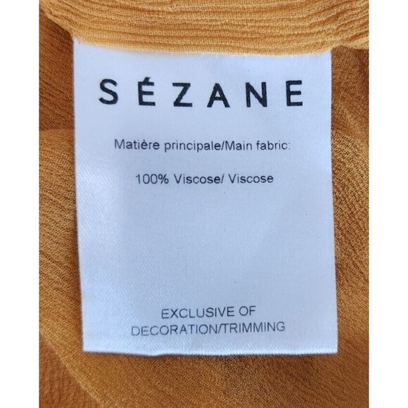 Elegant Mustard Tiered Blouse by Aritzia - Picture 4 of 4